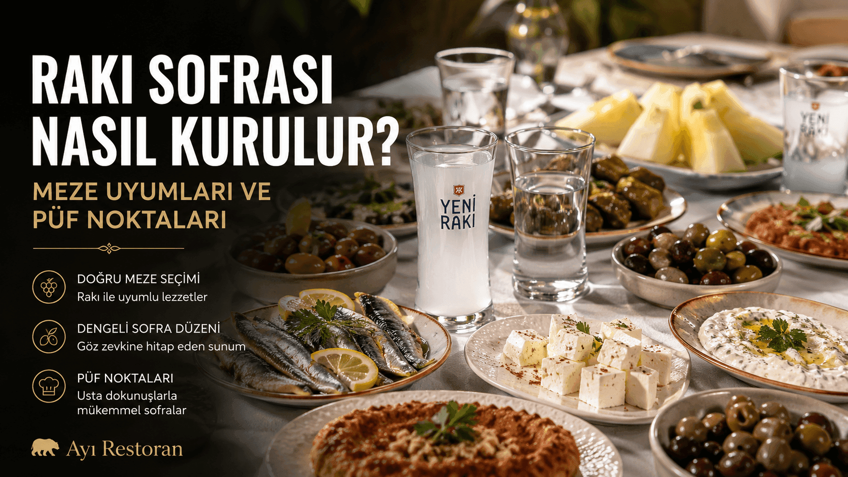 Rakı Sofrası Nasıl Kurulur? Meze Uyumları ve Püf Noktaları